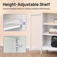 thumbnail image 3 of Walsport 41.3'' Tall Metal 2 - Door Accent Modern Cabinet Storage Canbinet for Bedroom Ktchen(White), 3 of 7
