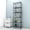 Black, variant on Sailvan 6-Tier 72"H Metal Storage Rack with Wheels, Slim Wire Shelving Unit for Pantry Kitchen Bathroom, Adjustable Shelves with Hooks, 530lbs Cap,Black