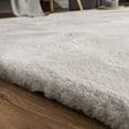 thumbnail image 2 of Sanmadrola 2x6 Rug Runner, Faux Fur Faux Rabbit Rug for Living Room, Fluffy Washable Rug for Bedroom, Dorm, Luxury Room Decor, Gray Fur Rug, Rectangle, 2 of 6