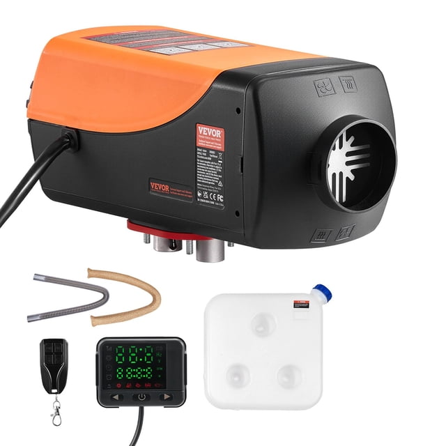 Calefactor Diésel VEVOR 8KW DC12-24V con Control Remoto y Tanque de 10L