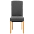 thumbnail image 2 of vidaXL Dining Chairs 6 pcs Gray Fabric, 2 of 5