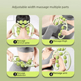 thumbnail image 4 of Masajeador de piernas con pinza de anillo de nueve ruedas, draga los meridianos, relaja los músculos de las piernas, rodillo de fitness, ayuda para yoga, 4 of 5