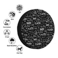 thumbnail image 4 of Sikiie Travel The World PVC Leather Spare Tire Wheel Cover Spare Tire Cover, for Car Truck SUV Camper Trailer Universal Fit(14-17in)-16 inch, 4 of 6
