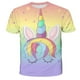 thumbnail image 2 of Summer Funny Print Women T-shirt Graphic Fashion Tshirt Unicorn Short Sleeve Female Summer Tops Woman T-shirt Humor Tshirt10T Gong Bohan LED, 2 of 2