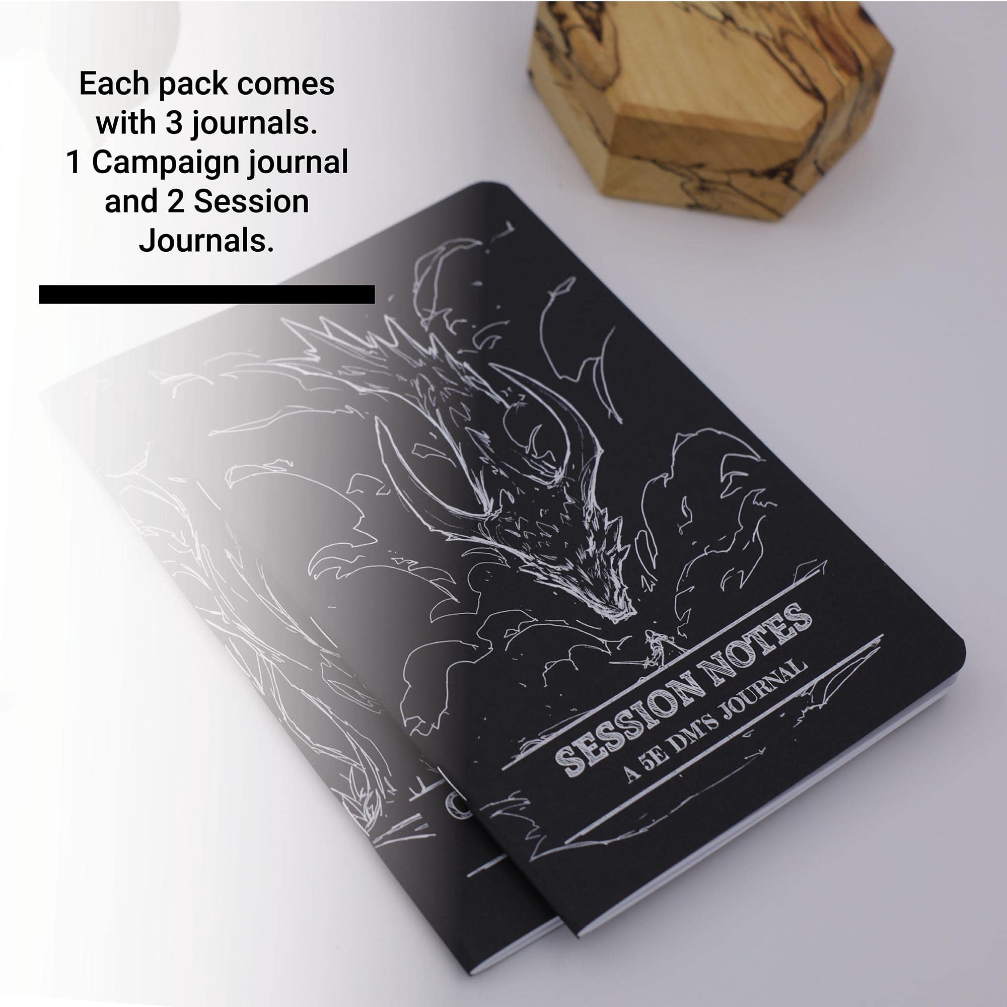 1985 Games DM DND Notebook Campaign Log Black