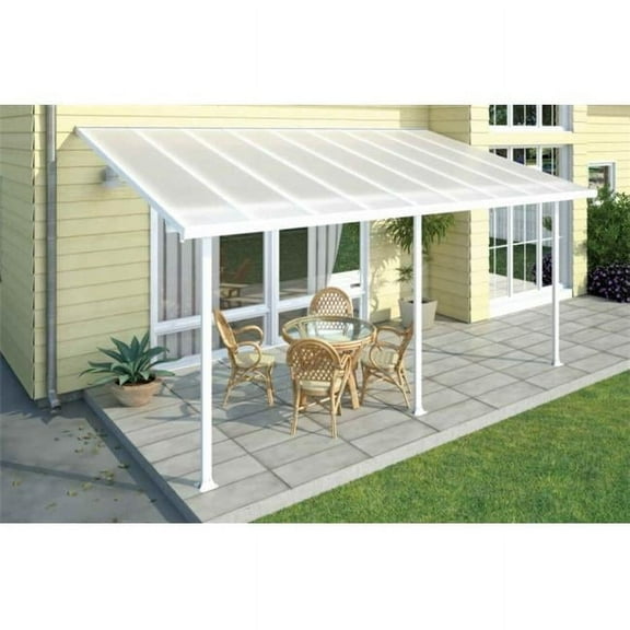 Palram - Canopia Feria Patio Cover - White - 10 ft. x 20 ft.