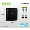 thumbnail image 3 of Alpine Hand Dryers for Bathrooms Commercial Extreme Speed Automatic Electric Hand Dryer for Home Bathroom / Restaurant with HEPA Filter, Heat & Speed Control - ADA Compliant (120v Black), 3 of 8