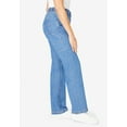 thumbnail image 3 of Woman Within Plus Size Petite Back-Elastic All-Cotton Denim Carpenter Jeans, 3 of 3