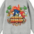 thumbnail image 2 of Sonic The Hedgehog Team Up Gear Up Youth Athletic Heather Crew Neck Long Sleeve Sweatshirt-Large, 2 of 3