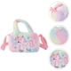 thumbnail image 4 of Bolso bandolera de peluche de unicornio, bolso bandolera de dibujos animados, bolso de peluche para niños, adorable bolso de mano, 4 of 7