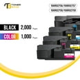 thumbnail image 4 of Toner Bank 5-Pack 6022 Toner Cartridge Compatible for Xerox Phaser 6022 WorkCentre 6027 Printer Ink (2 Black 106R02759 1 Cyan 106R02756 1 Magenta 106R02757 1 Yellow 106R02758), 4 of 8