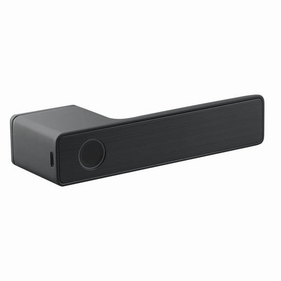 Fingerprint Door Lock Handle for Home House Apartment with Key Card Digital Door Lock Keypad Keyless（black）