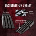 thumbnail image 2 of Black Widow Plastic Car Service Ramps - Lifts Vehicles 6.25" H for Maintenance or Oil Changes - Each Ramp is 12" W and 10,000 lbs. Capacity Per Pair-Pack of Two, 2 of 7