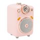 thumbnail image 4 of Altavoz inteligente Radio FM con micrófono Entrada de reproducción de tarjeta de memoria portátil Pequeño rosa retro para regalo, 4 of 14