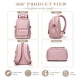 thumbnail image 3 of KEVCHE School Backpack 15.6 Inch Laptop Bookbag，Large Lightweight Spacious Design with Multiple Pockets and Cute Color，Durable Versatile School Backpack for Daily Travel Outdoor Gifts, 3 of 4