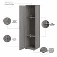 thumbnail image 6 of Universal Narrow Clothing Storage Cabinet in Platinum Gray - Engineered Wood, 6 of 11