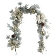thumbnail image 1 of Corona navideña artificial con ramas de vid doradas, adornos navideños para colgar en la pared frontal, para uso interior y exterior, 1 of 6