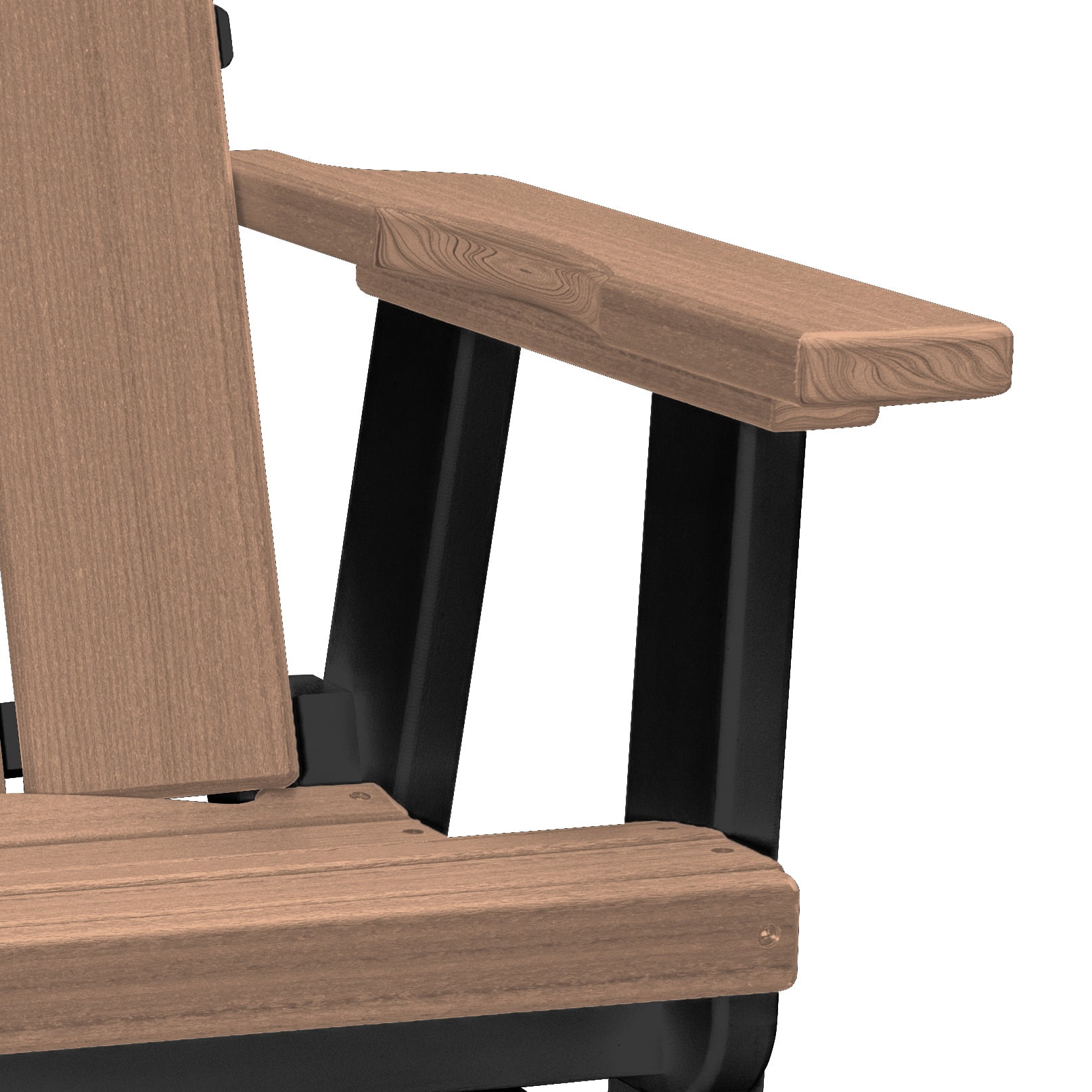 American Furniture Classics Model 416CBK Brandon Balcony Glider in Cedar on a Black Base