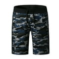 thumbnail image 2 of Styesk Men's Pants Men Fallow Summer Drawstring Fashion Printing Beach Shorts Board Shorts, 2 of 8