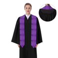 thumbnail image 4 of Haiem Glitter Purple Pattern Graduation Stole 2024 | Premium Satin Sash for Graduation Ceremony, 4 of 7