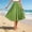 Green, variant on ZunFeo Womens Sky Blue Linen Midi Skirt with Elastic Waist, Flowy Swing A-Line Crinkle Boho Casual Summer Skirt, Machine Washable,Size Free Size