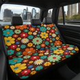 thumbnail image 7 of CHAQLIN Retro Floral Car Back Seat Cover for SUV, 2 Piece Waterproof Universal Bench Protectors Stretch Easy to Install Back Seat Covers, 7 of 7