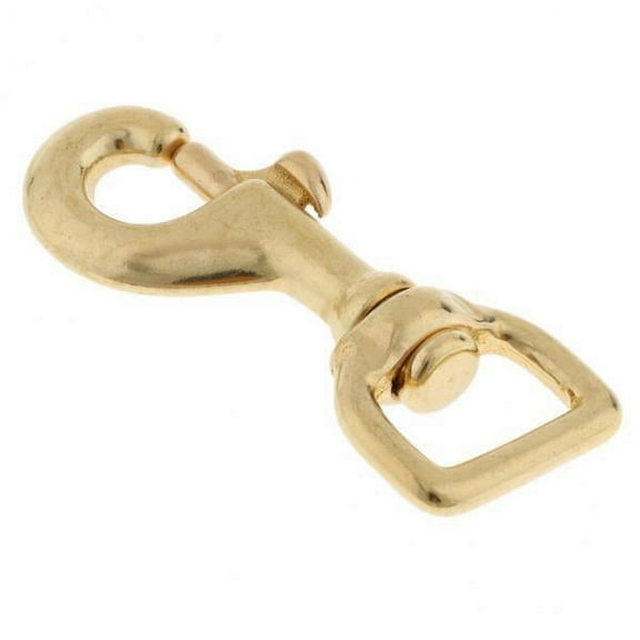 2x Brass Clasps for Lobster Clasps Hook Keychain Handicraft Findings
