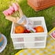 thumbnail image 3 of Cesta de almacenamiento, cesta de picnic plegable, cesta de picnic de plástico plegable apilable, cesta de compras plegable, construcción resistente, 3 of 6