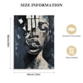 thumbnail image 2 of JEUXUS Black Aluminum alloy Framed Abstract Wall Art Wall Art Black Queen Canvas Wall Art Living Room Decor African American Wall Art Black Art Paintings For Wall Living Room Decor 16x20 in, 2 of 5