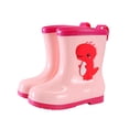 thumbnail image 1 of NOKIO Rain Boot𝗌 For Kids, Toddler Kids Rain Childrens Rubber Shoes With Easy On Handles Lightweight In Cartoo𝗇 Patterns For Boys & Girls, 1 of 7