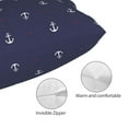 thumbnail image 5 of Kll Anchor Heart Blue Pillow Covers Envelope Closure,Super Soft And Cozy Fuzzy Fleece Pillow Case Cover 14"X20", 5 of 9