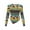 Aztec Sunflower Cow American Tribal, variant on Retro American Flag Print Y2K Going Out Top for Women Long Sleeve Slim Fit Round Neck Tee Irregular Hem Blouse Fall Winter Outfits, Size M