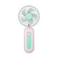 thumbnail image 1 of Yuarrent ventilador de mano personal recargable portátil enfriamiento del cuello clima cálido estudio silencioso enfriador con pilas rosa Electrodomésticos Rosado Yuarrent HA063723-02B, 1 of 6
