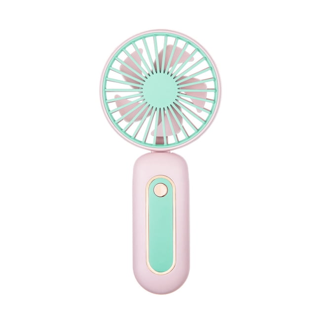 Yuarrent ventilador de mano personal recargable portátil enfriamiento del cuello clima cálido estudio silencioso enfriador con pilas rosa Electrodomésticos Rosado Yuarrent HA063723-02B