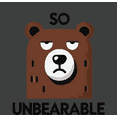 thumbnail image 2 of So Unbearable Youth Charcoal Crew Neck Short Sleeve Tee-XXL, 2 of 4