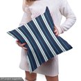 thumbnail image 5 of Ambesonne Teal Stripe Fabric by the Yard Upholstery, Simple Modern Streaks, 3 Yards, Dark Blue and Teal, 5 of 5