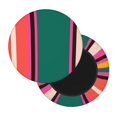 thumbnail image 2 of Bingfone12 Inch Padded Round Bar Stool Cover Cushion With Elastic Fabric Round Chair Seat - Vertical Stripes, 2 of 7