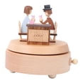 thumbnail image 1 of EeaseCA Love Couple Musical Box Creative Birthday Favor Clockworek Musical Box Book Desktop Decoration Melody, 1 of 7