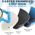 thumbnail image 6 of Ktaxon 5QT Enameled Cast Iron Dutch Oven with Upgraded Textured Handles, Candy-Shaped Sourdough Bread Baking Pot, Oven Safe to 500°F, Ocean Blue, 6 of 14