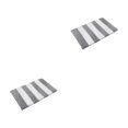 thumbnail image 3 of Cateissary Alfombra multifuncional de poliéster para varios propósitos de baño Alfombra de baño cómoda y duradera gris blanco 41 cm * 61 cm gris blanco 41 cm * 61 cm 2Conjunto, 3 of 6