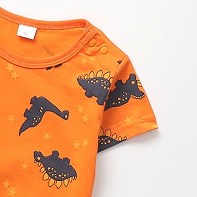 

Aayomet Baby Bodysuit Sets Baby Girl Boy Romper Ghost Print Patchwork Bodysuits Long Sleeve Snaps Jumpsuit for Toddlers 0-24 Months Orange 4-6 Months