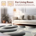 thumbnail image 2 of ODIKA 2'x3' Machine Washable Non-Slip Area Rug, Retro Wavy Stripe with Bold Visual Appeal High Traffic Rug, Gray, 141345, 2 of 7