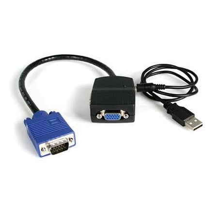 UPC: 0065030825856 | StarTech.com ST122LE 2 Port VGA Video Splitter Cable – USB Powered