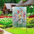thumbnail image 2 of Welcome Spring Flower Garden Flag 12.5x18 Double Sided Vertical,Home Love Summer For Farmhouse Rustic Yard Outside Outdoor House Decoration, 2 of 6
