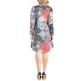 thumbnail image 2 of 24seven Comfort Apparel Plus Size Classic Long Sleeve Flared Mini Dress, 2 of 4