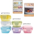 thumbnail image 2 of Djiypn Mini Food Storage Containers, Leakproof Lids, Condiment Sauce Containers, Mini Freezer Storage Containers Airtight Containers, Dishwasher Freezer and Microwave Safe, 4oz-3Pack, 2 of 8