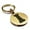 Gold, variant on Stainless Steel Rook Chess Piece Round Medallion Keychain Circle Ring