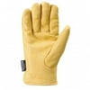 Wells Lamont 4009444 Insulated Lined Leather Grain Deerskin Work Gloves-Men, Extra Large