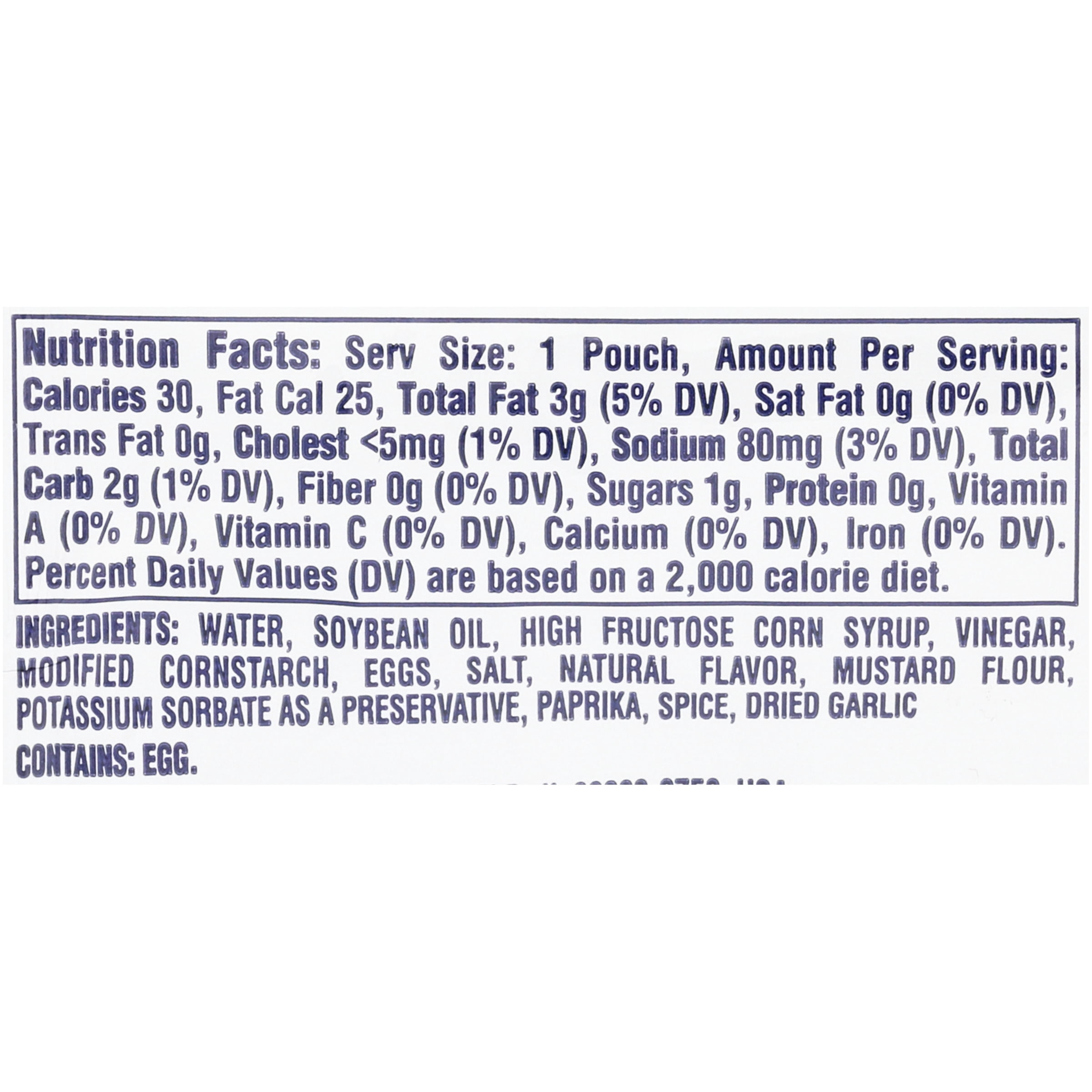 Miracle Whip Dressing Single Serve Packets, 200 Ct Casepack