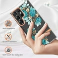 thumbnail image 5 of Feishell Case for Samsung Galaxy S24 Ultra 6.8 inch,Fashion Flower Pattern Flexible Silicone Shockproof Cover for Women Girls Slim Transparent Phone Case Support Wireless Charging,#B, 5 of 10